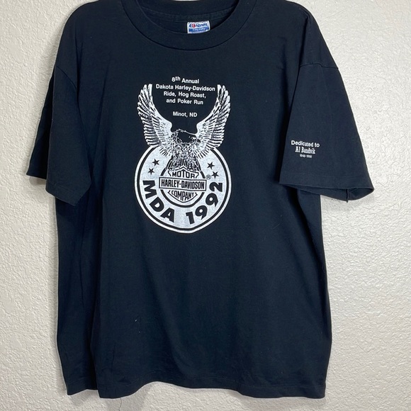 Vintage Harley-Davidson/ MDA Run Tee Shirt. Good Condition. Size XL. - Picture 1 of 6